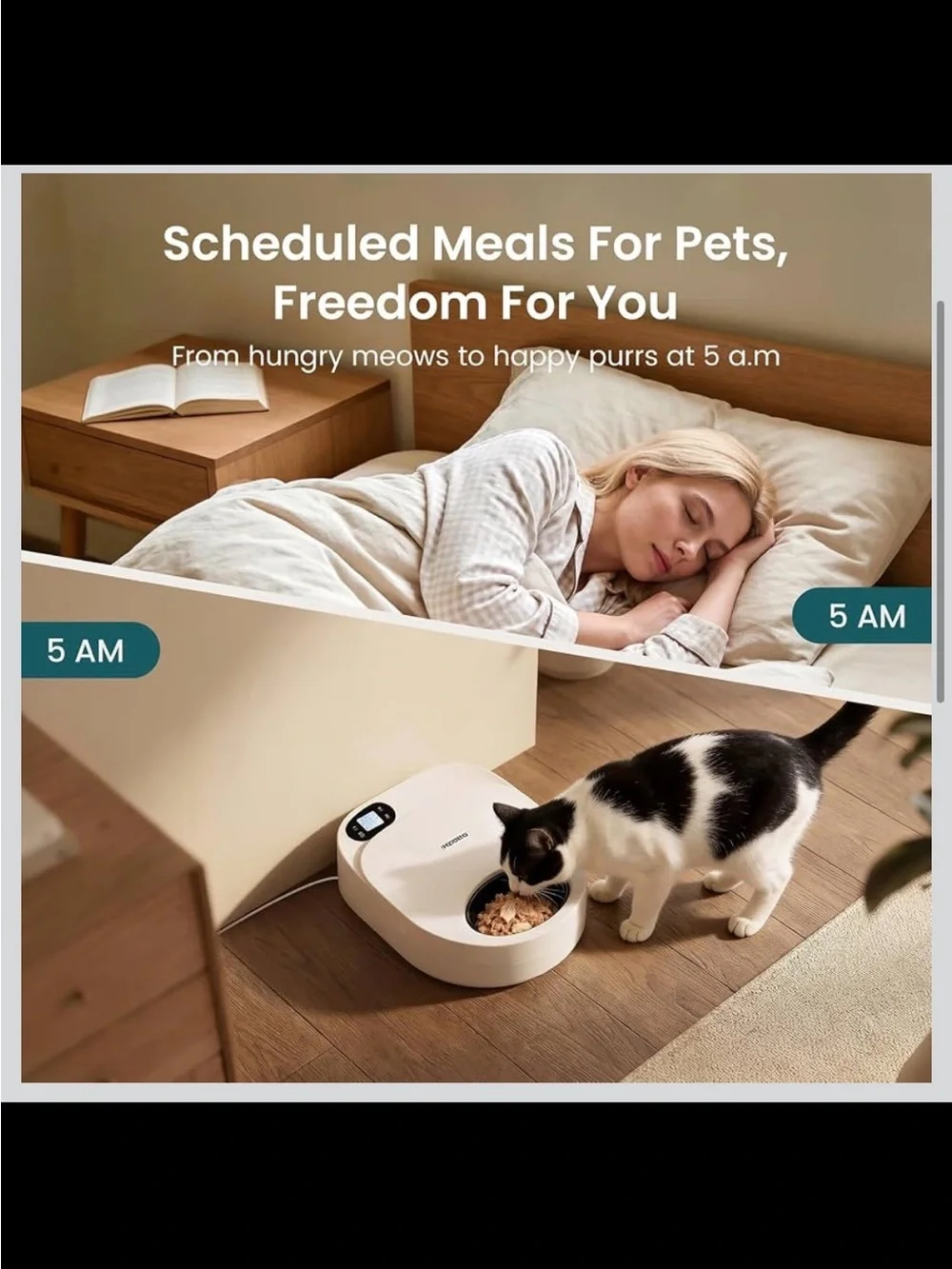 Automatic Cat Feeder - Semiconductor Cooling & 48HR Freshness/Timer - New in Box